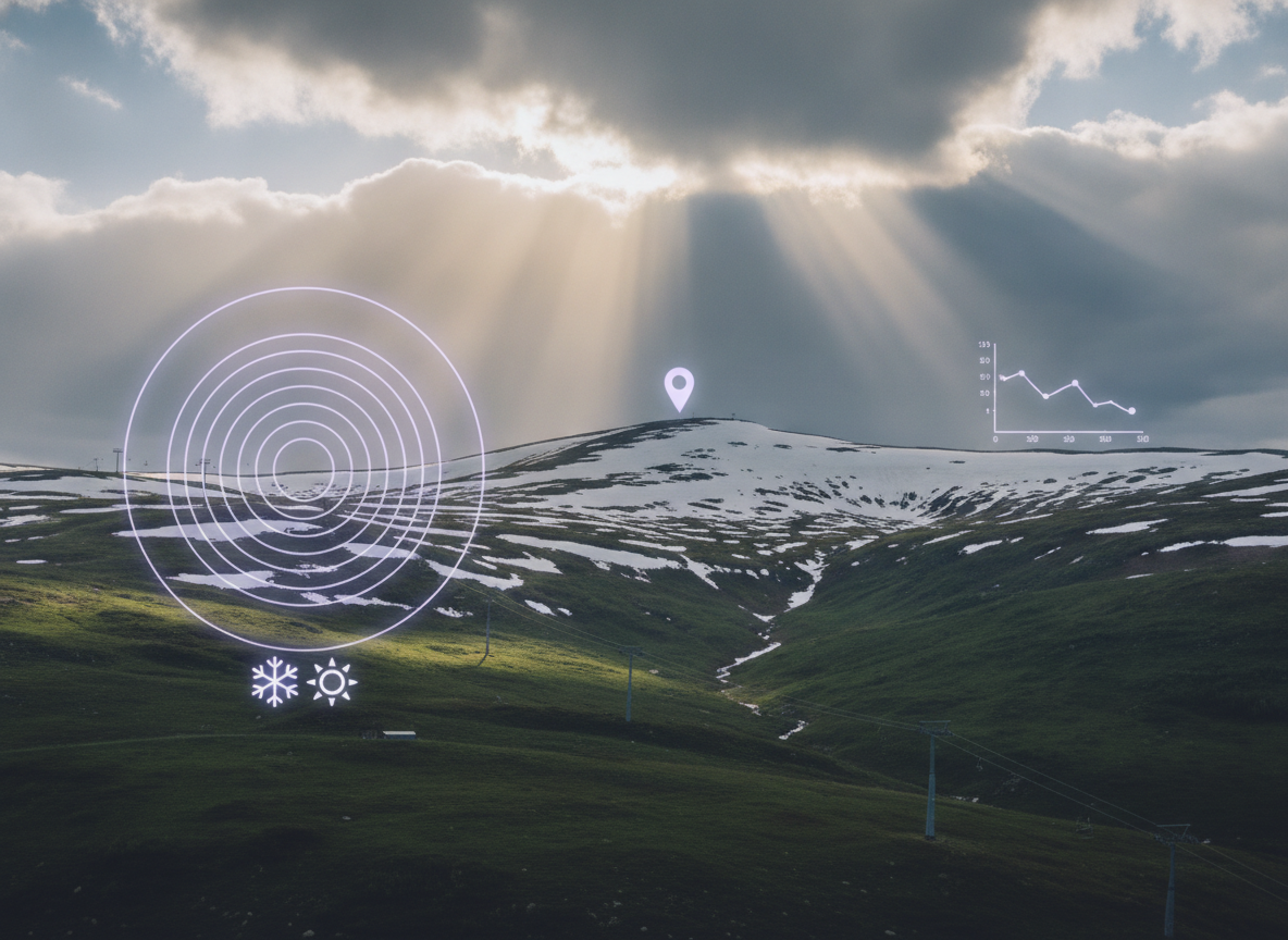 Una nevicata a sorpresa aggiunge magia all'estate a Hafjell, in Norvegia