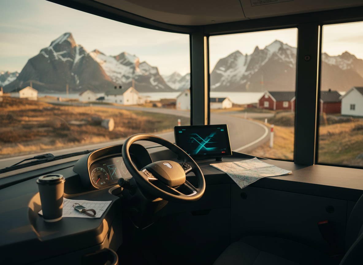 Mettes inspirierende Reise: Ein neues Kapitel als Busfahrerin in Norwegen
